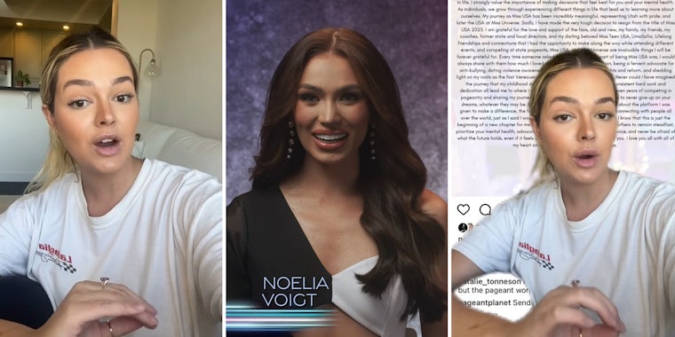 Woman claims to find hidden message after Miss USA steps down