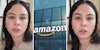 Woman talking(l+r), Amazon HQ (c)