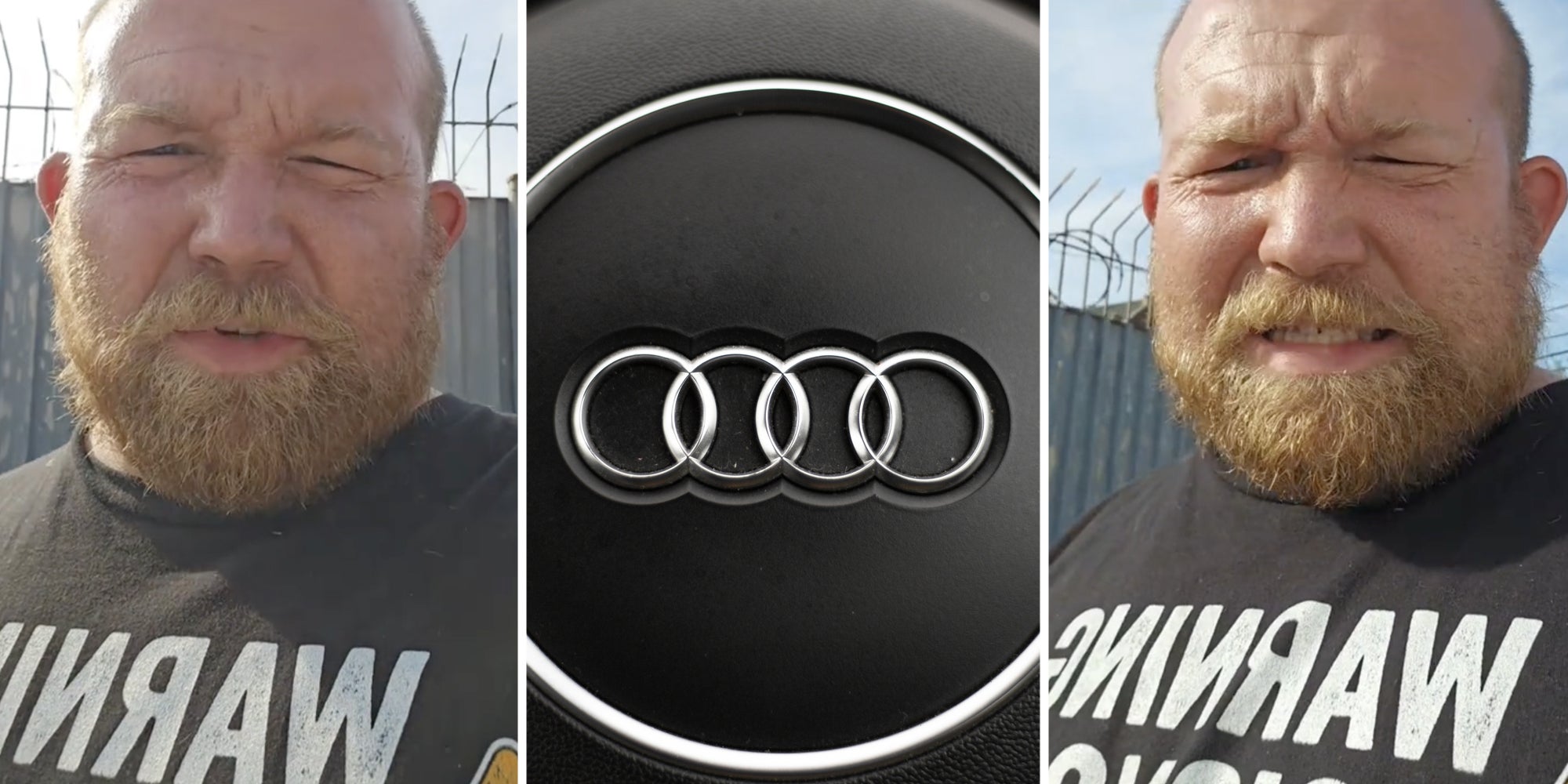 Mechanic talking(L+r), Audi logo(c)