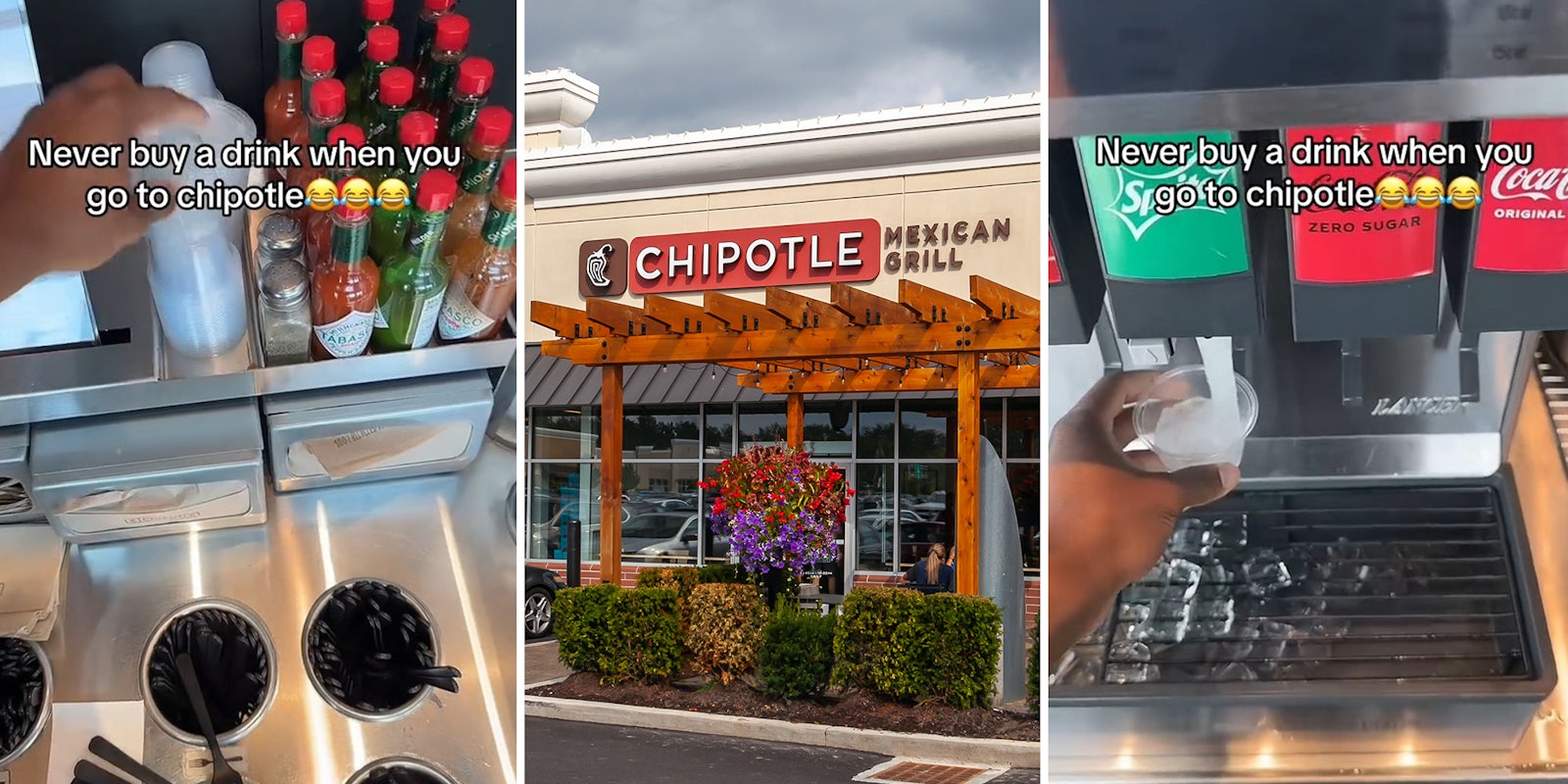 Chipotle customer exposes hack for getting free drinks without asking for a water cup