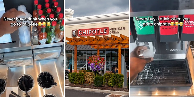 Chipotle customer exposes hack for getting free drinks without asking for a water cup
