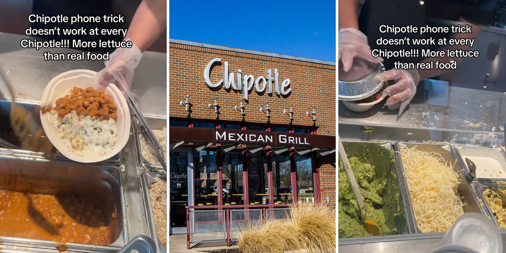 Chipotle customer says ‘phone trick’ doesn’t work at every location after worker skimped on order