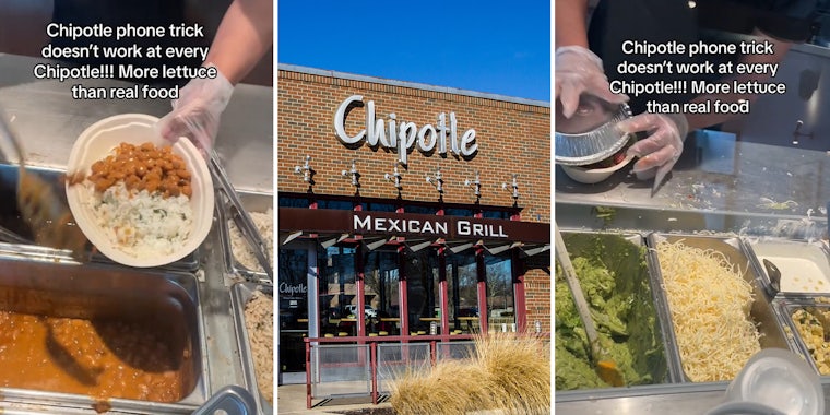 Chipotle customer says ‘phone trick’ doesn’t work at every location after worker skimped on order