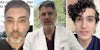 Three male doctors (three split)