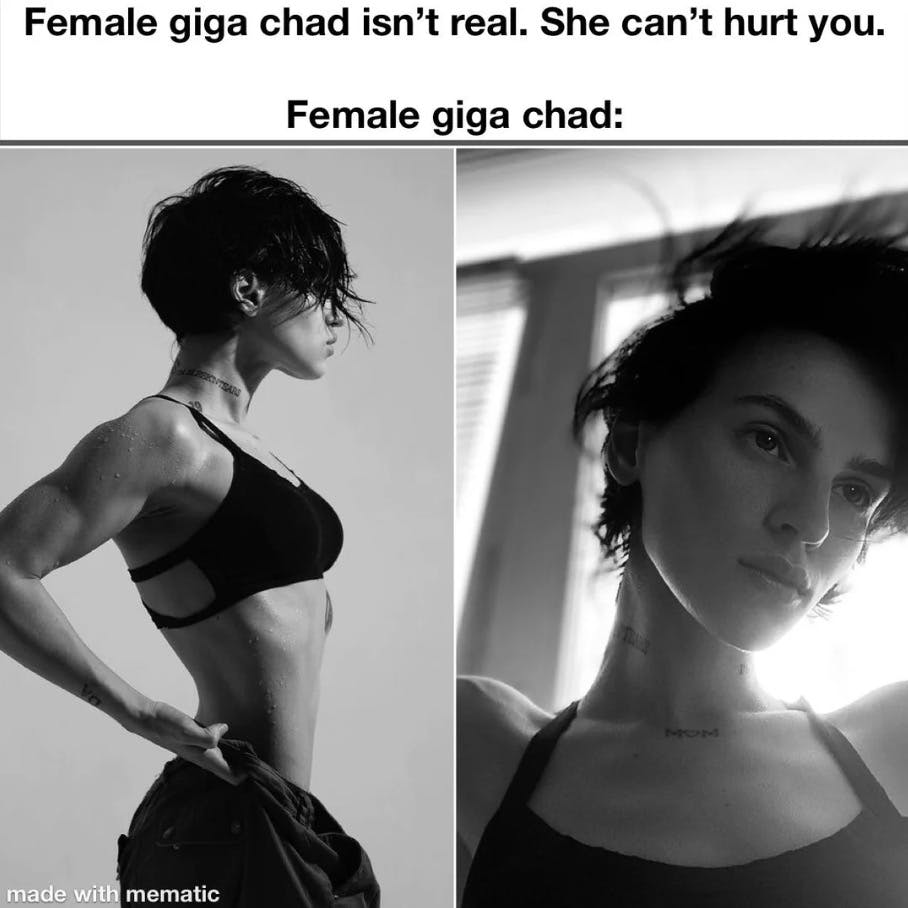 female gigachad meme