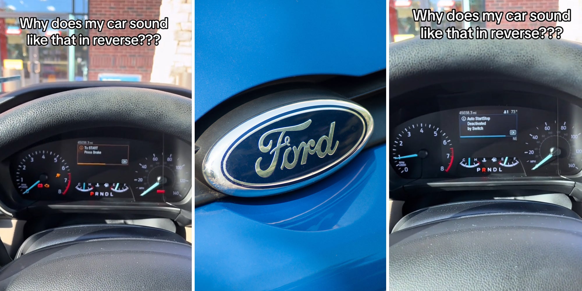 Ford driver can't figure out what this weird sound means when car is in reverse