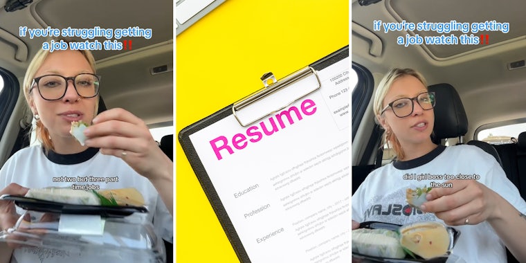 Woman shares how she got 3 part-time jobs using this resume hack