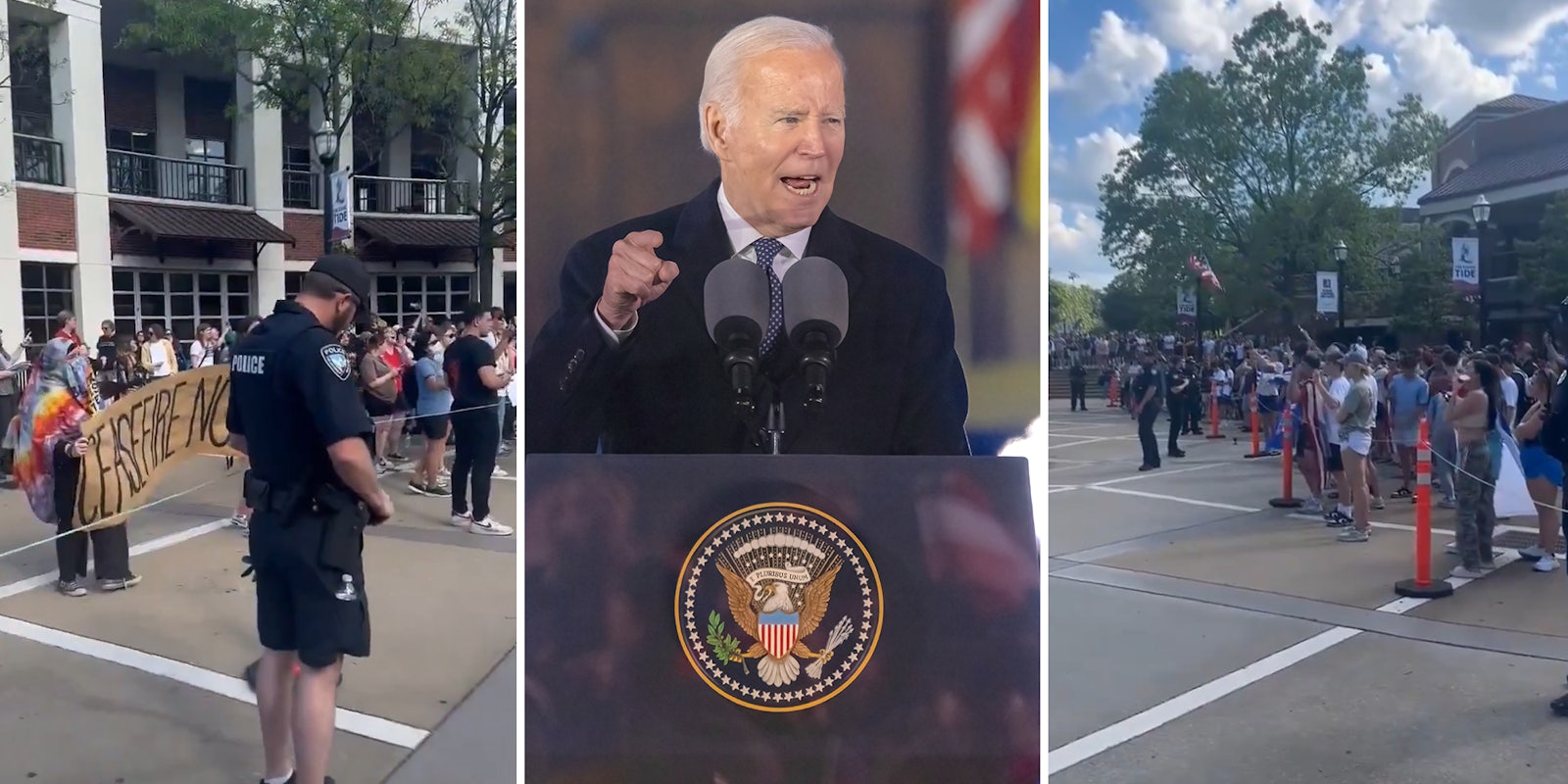 Pro-Palestine protesters and Trump supporters find common ground, chant 'F*** Joe Biden' in viral video