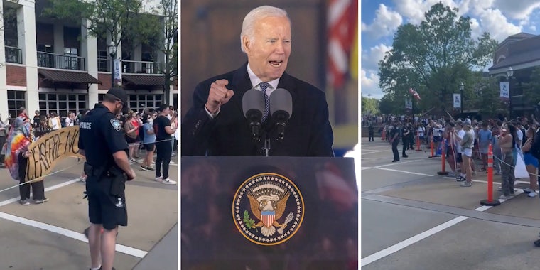 Pro-Palestine protesters and Trump supporters find common ground, chant 'F*** Joe Biden' in viral video