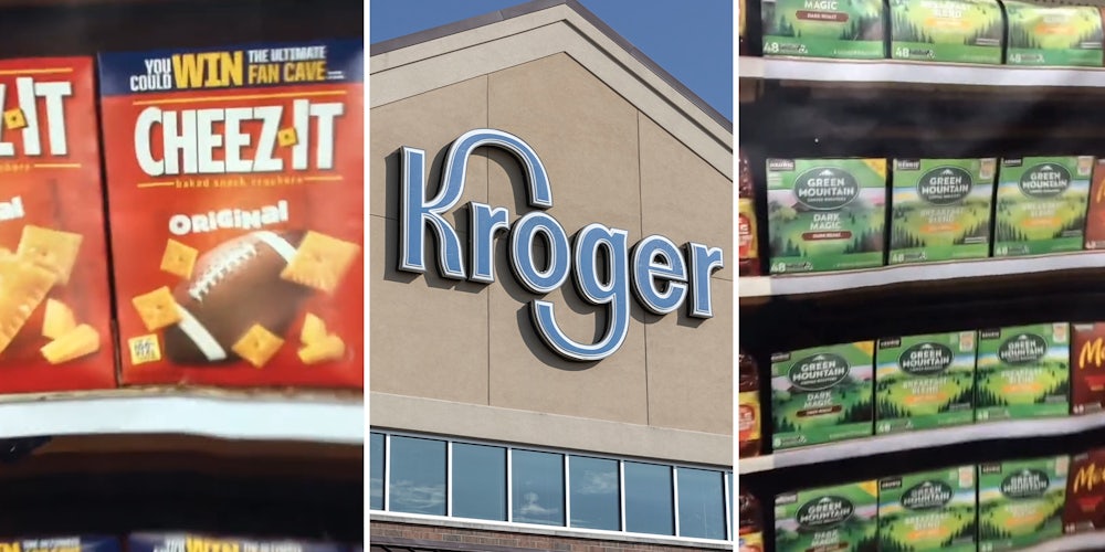Kroger Store Shelves now are packed with images only.