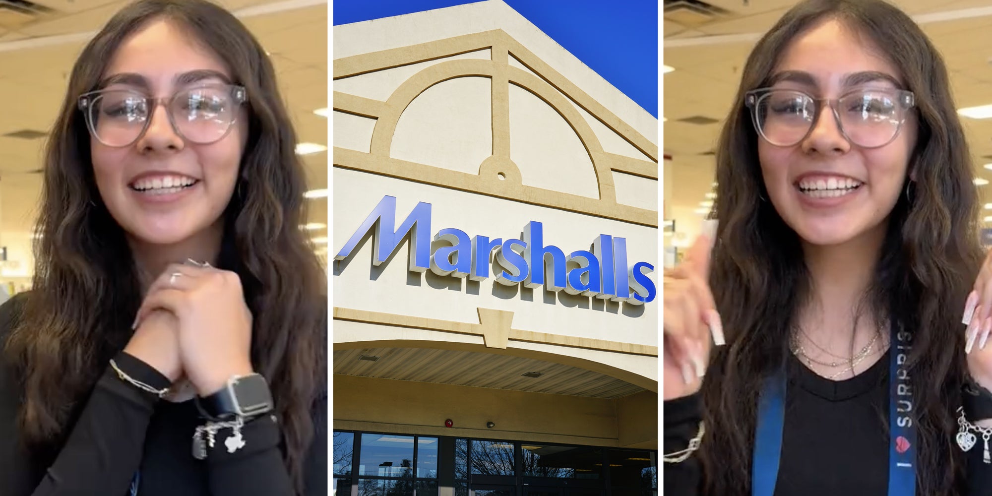 Woman talking(l+r), Marshalls(c)