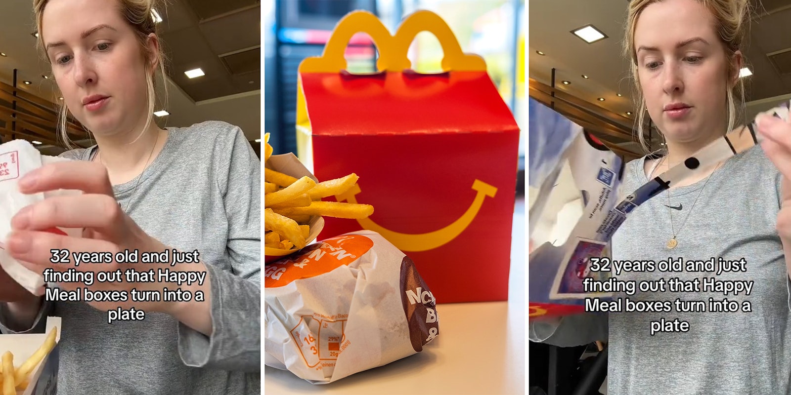 Woman finds out how to use McDonald’s Happy Meal box