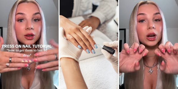 Woman shares trick to making press-on nails last 30 days
