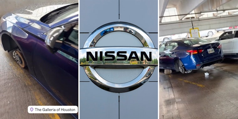 Woman rents new Nissan Altima and leaves it in mall garage for an hour. She can't believe how she finds it