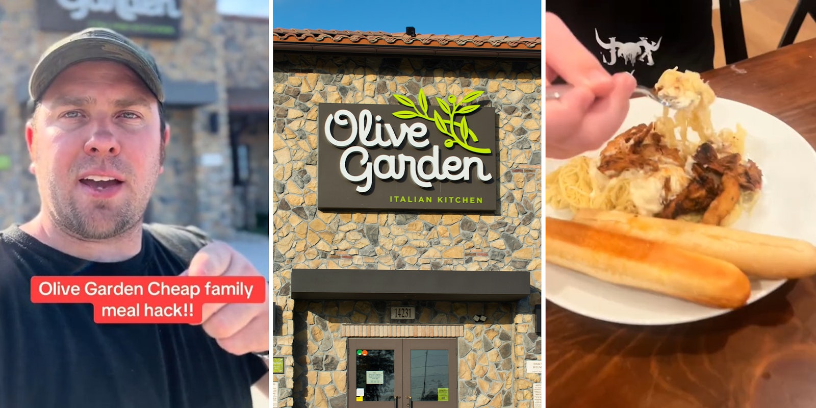 Dad feeds family of 6 with Olive Garden
