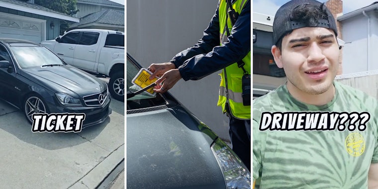 Mercedes driver gets a parking ticket in front of his house—for unexpected reason