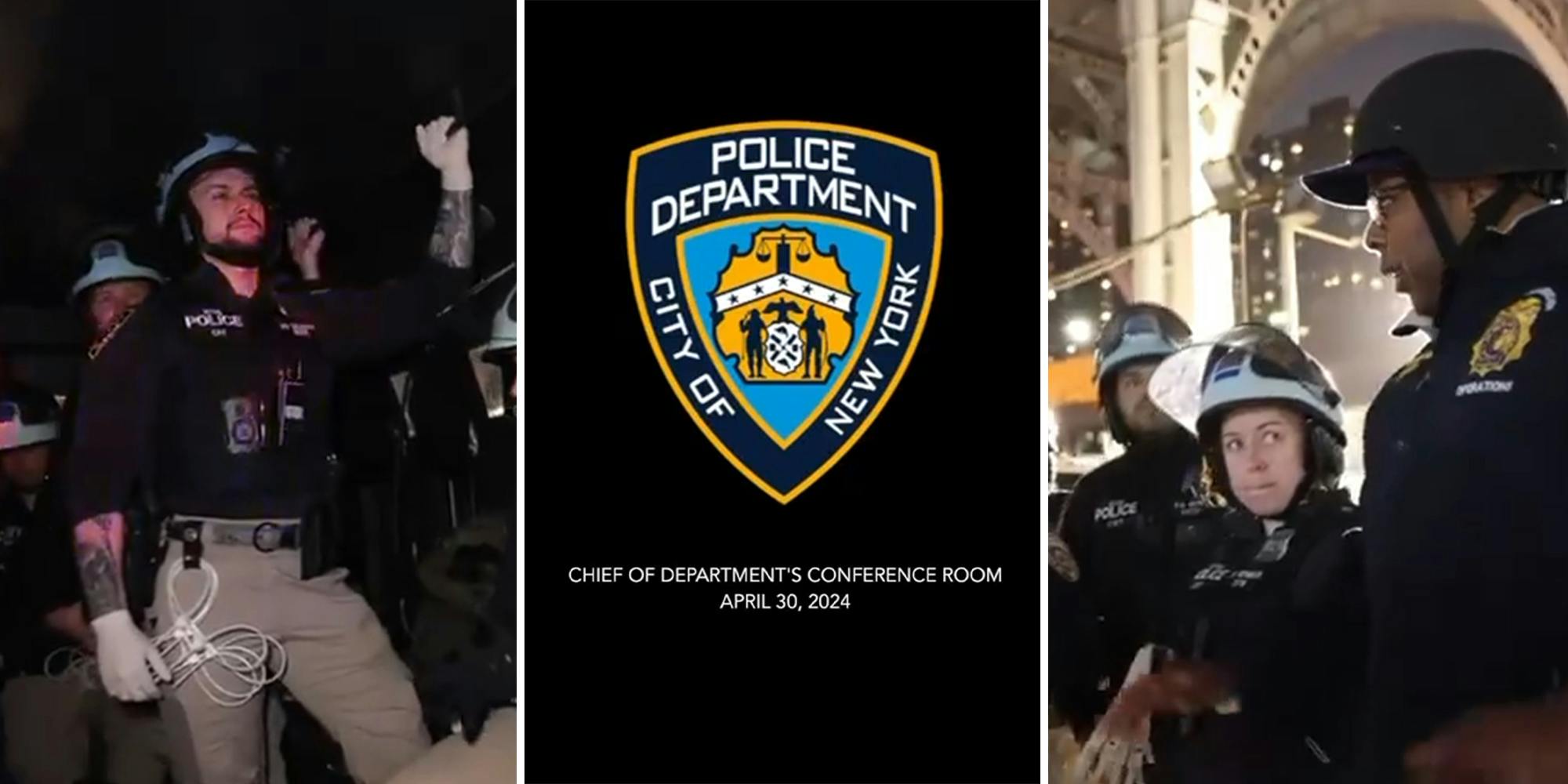 NYPD video about "restoring order" on college campuses panned online
