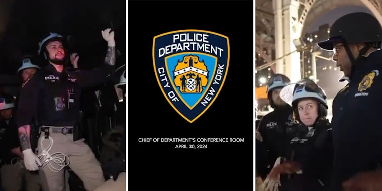 NYPD video about 'restoring order' on college campuses panned online
