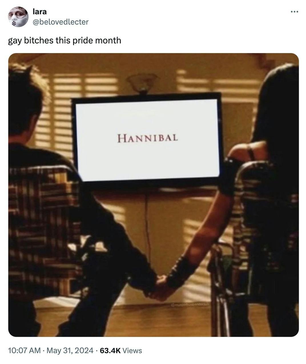 pride month memes: people watching Hannibal