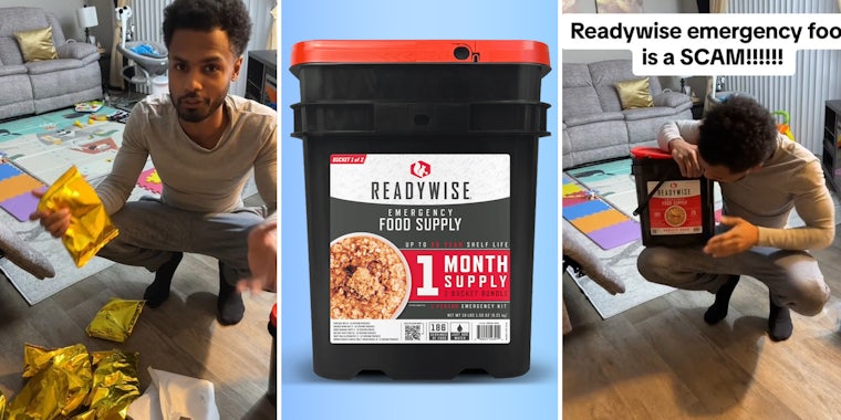 Man reveals how Readywise $150 'emergency food' packs are a scam