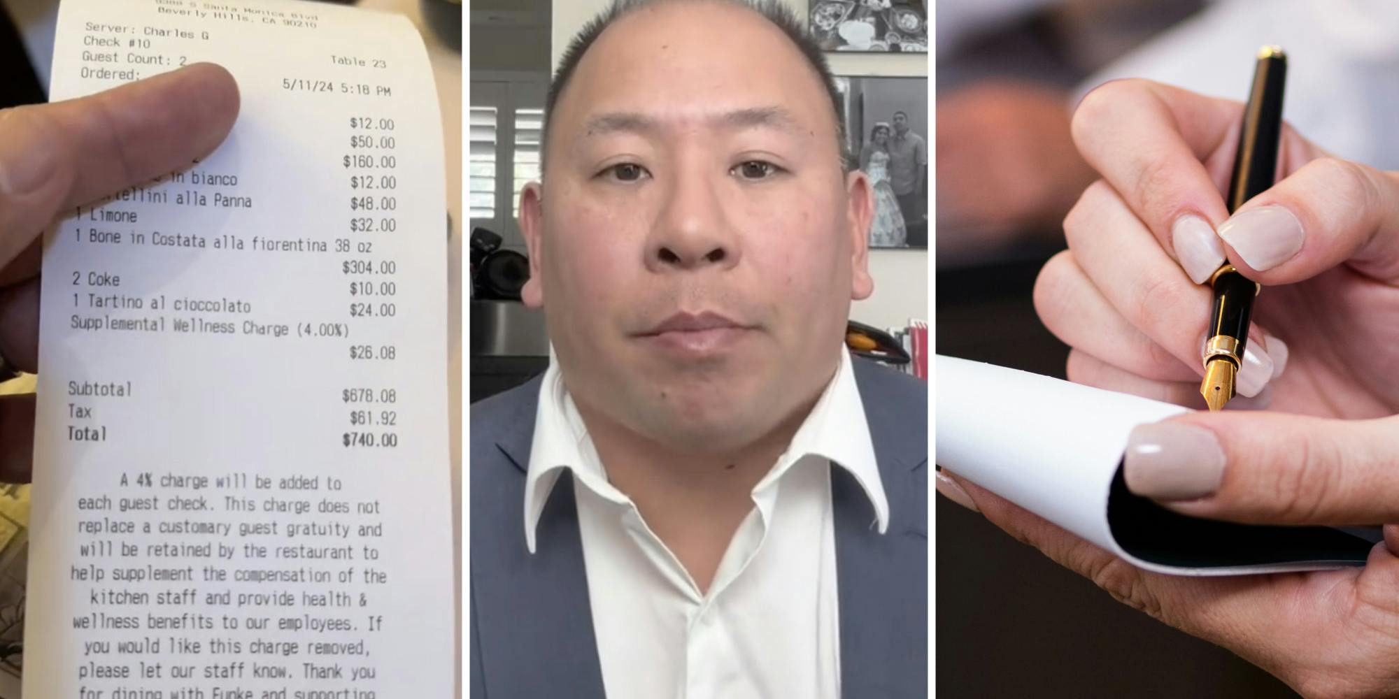 ‘Now we’re paying the workers salaries ??!!’: Restaurant customer discovers 4% wellness charge on receipt