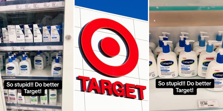 Target shopper calls out store for locking only some Cetaphil products and leaving others out