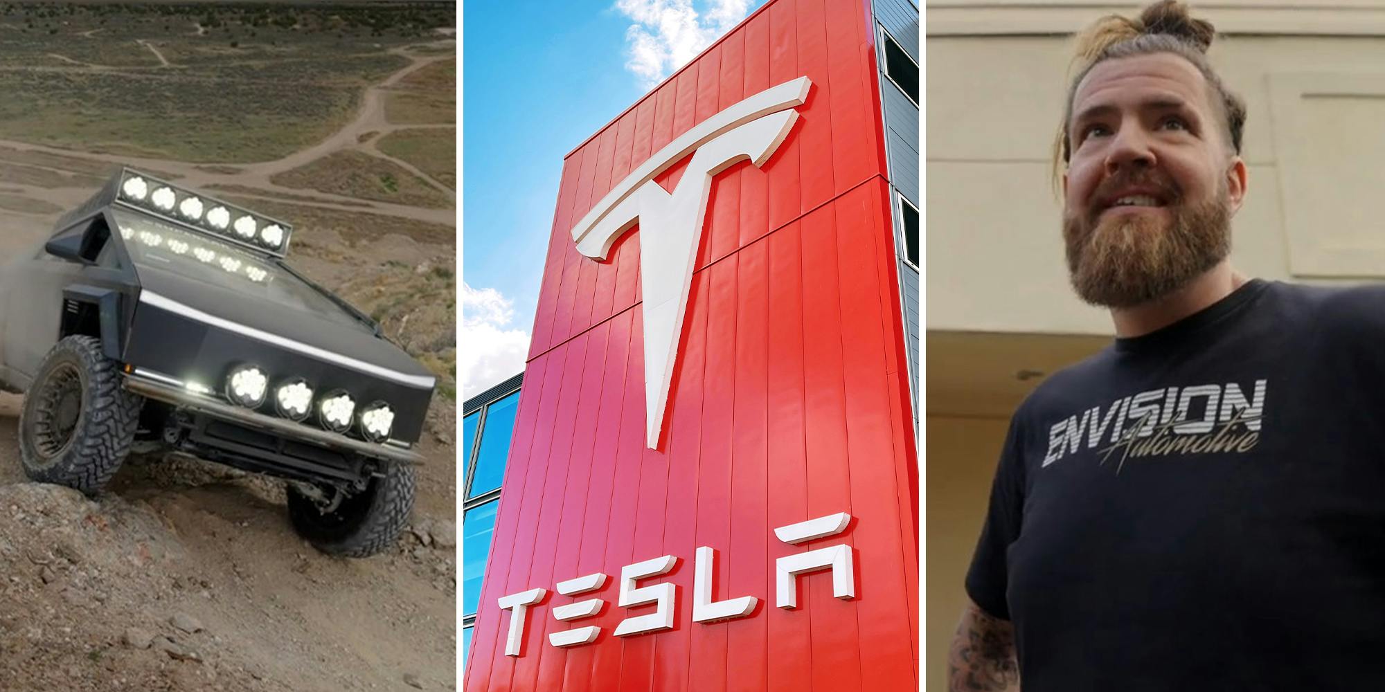 'Sounds like it’s made of plastic': Tesla Cybertruck driver tries taking it off-road. It backfires