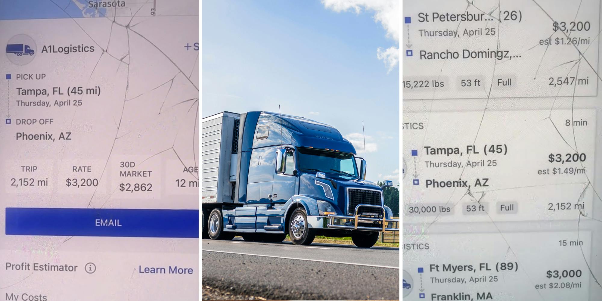 ‘I’m not even a driver and that price is outrageous’: Truck driver asked to go over 2K miles for a job. He can’t believe how much it pays