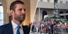 Eric Trump's video of 'unbelievable love' shown to Trump in NYC stirs drama