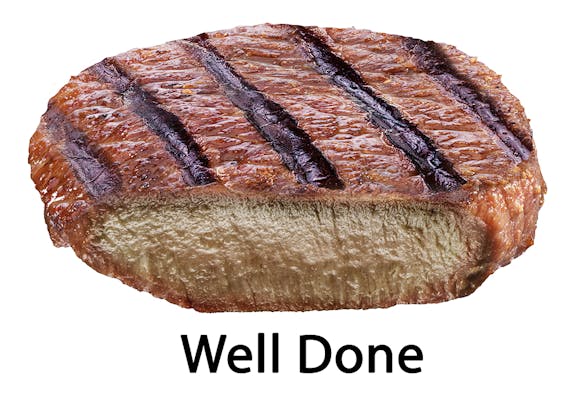 well done steak