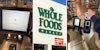 Whole Foods shopper pays for her groceries with her hand