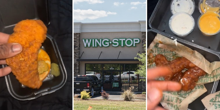 Wingstop customer tries restaurant's chicken tenders for the first time. He doesn't expect what he gets