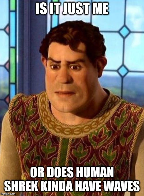 Imgflip post by kermitthefrog69 of Human-Shrek