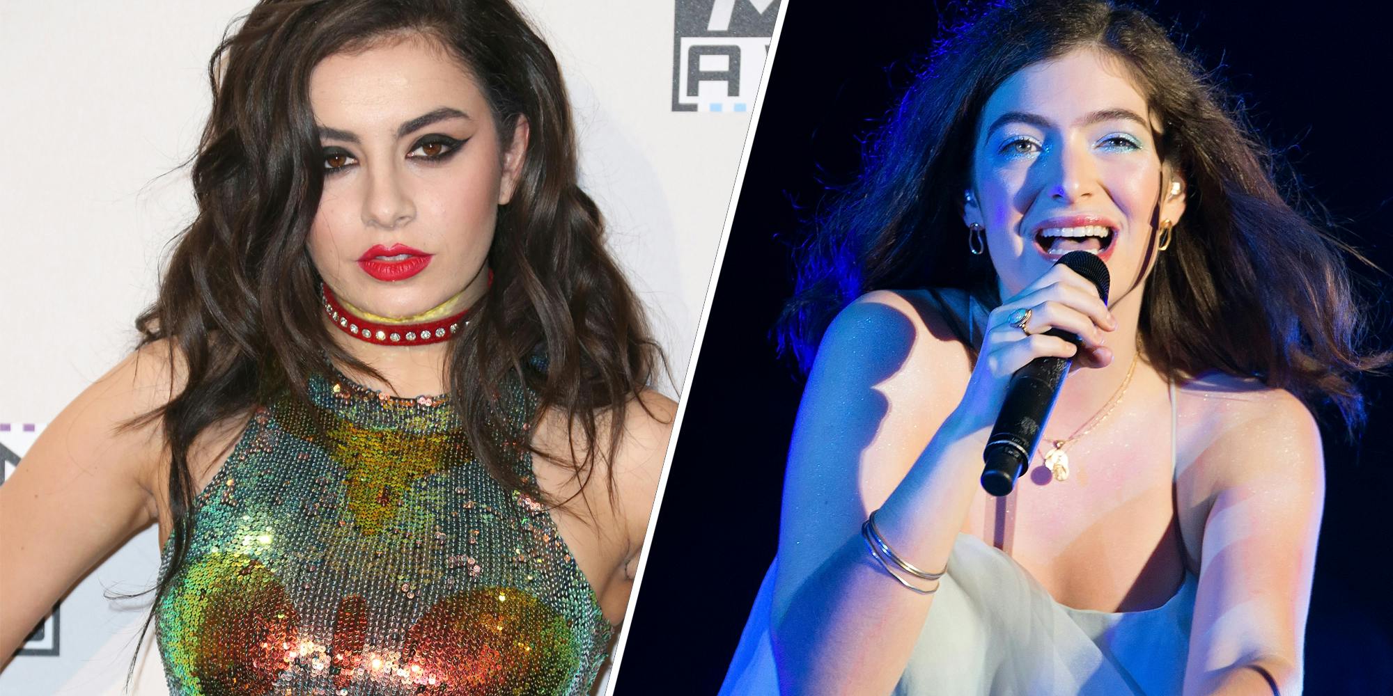 Charil XCX(l), Lorde(r)