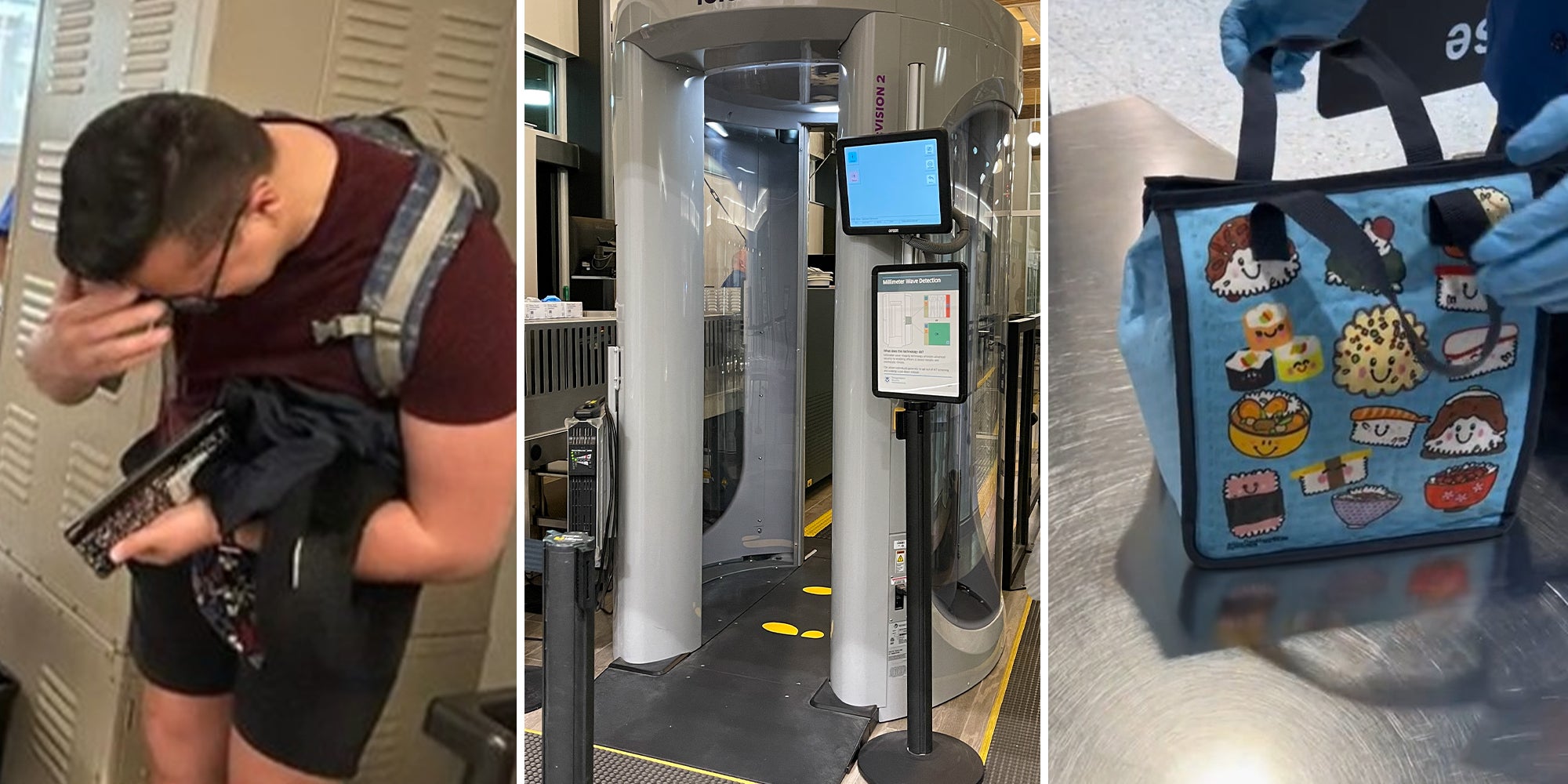 TSA searches passenger's bag after going through security. They can't believe what they find