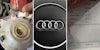 Car engine(l), Audi steering wheel(c), Reciept(r)