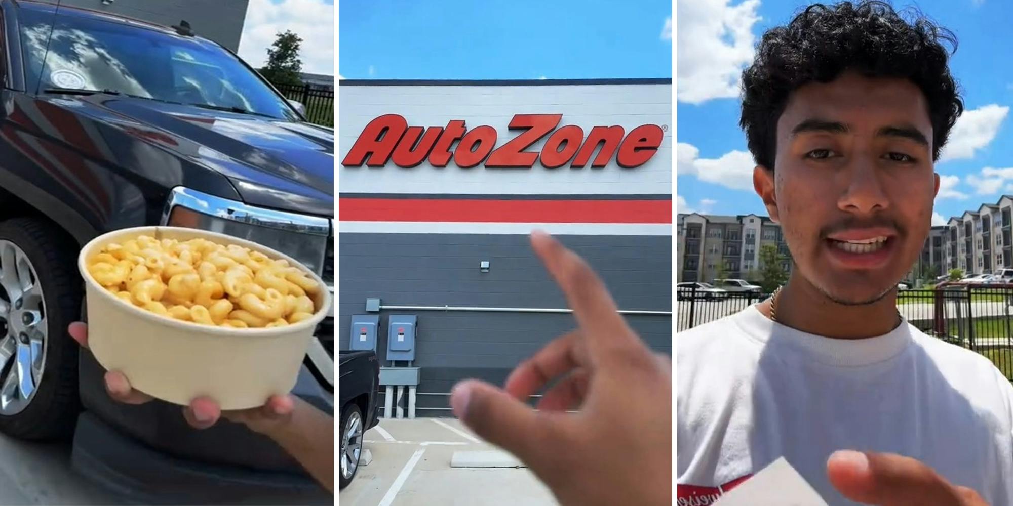 Driver says AutoZone now sells mac and cheese