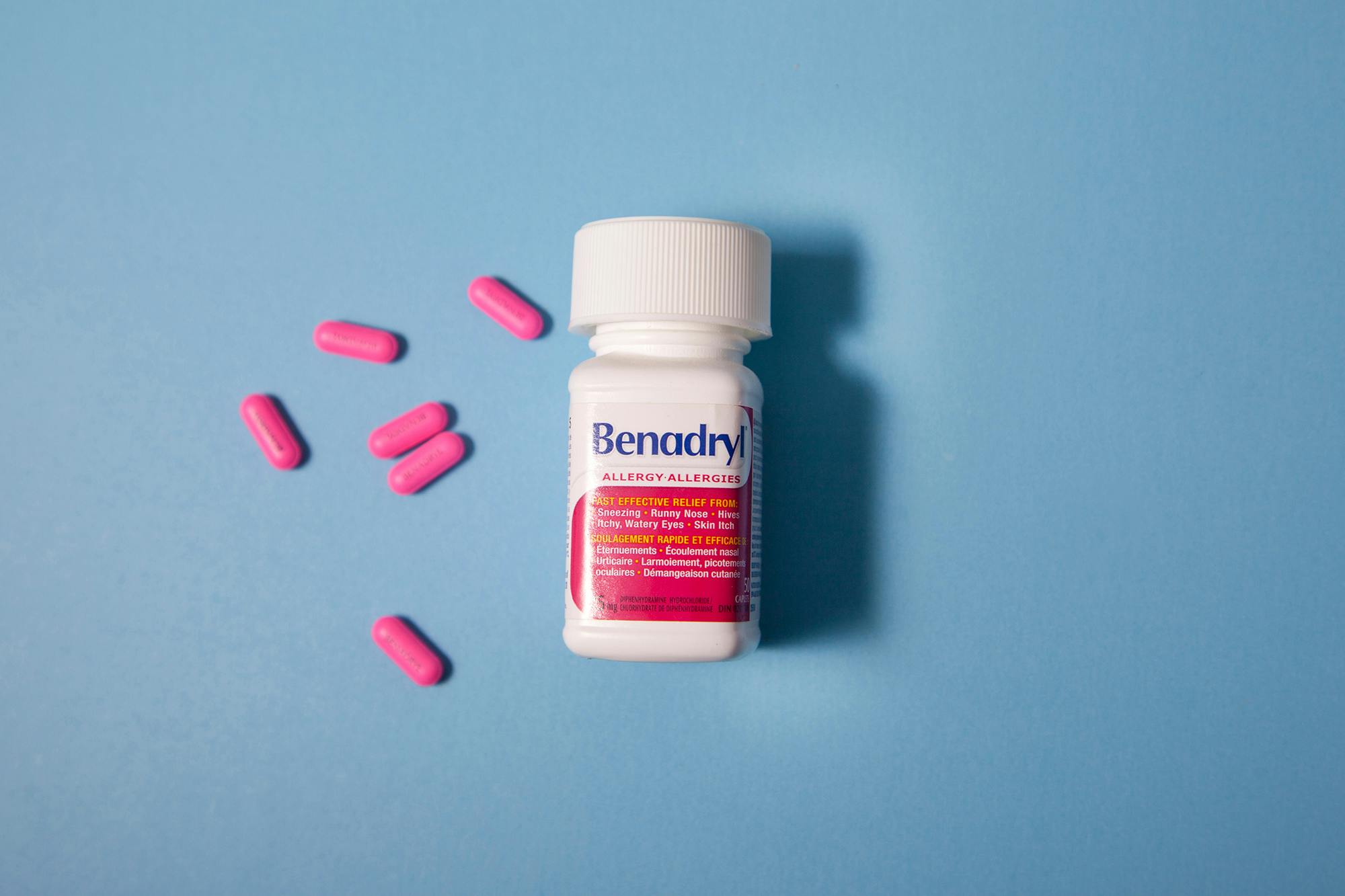 Benadryl is a drug that helps with allergies