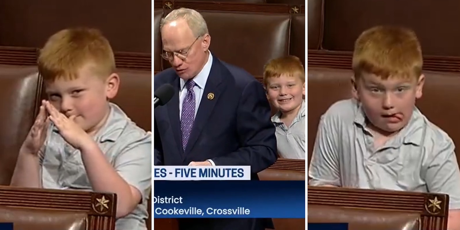 Little kid hams it up on C-SPAN while GOP Rep. talks about Trump conviction