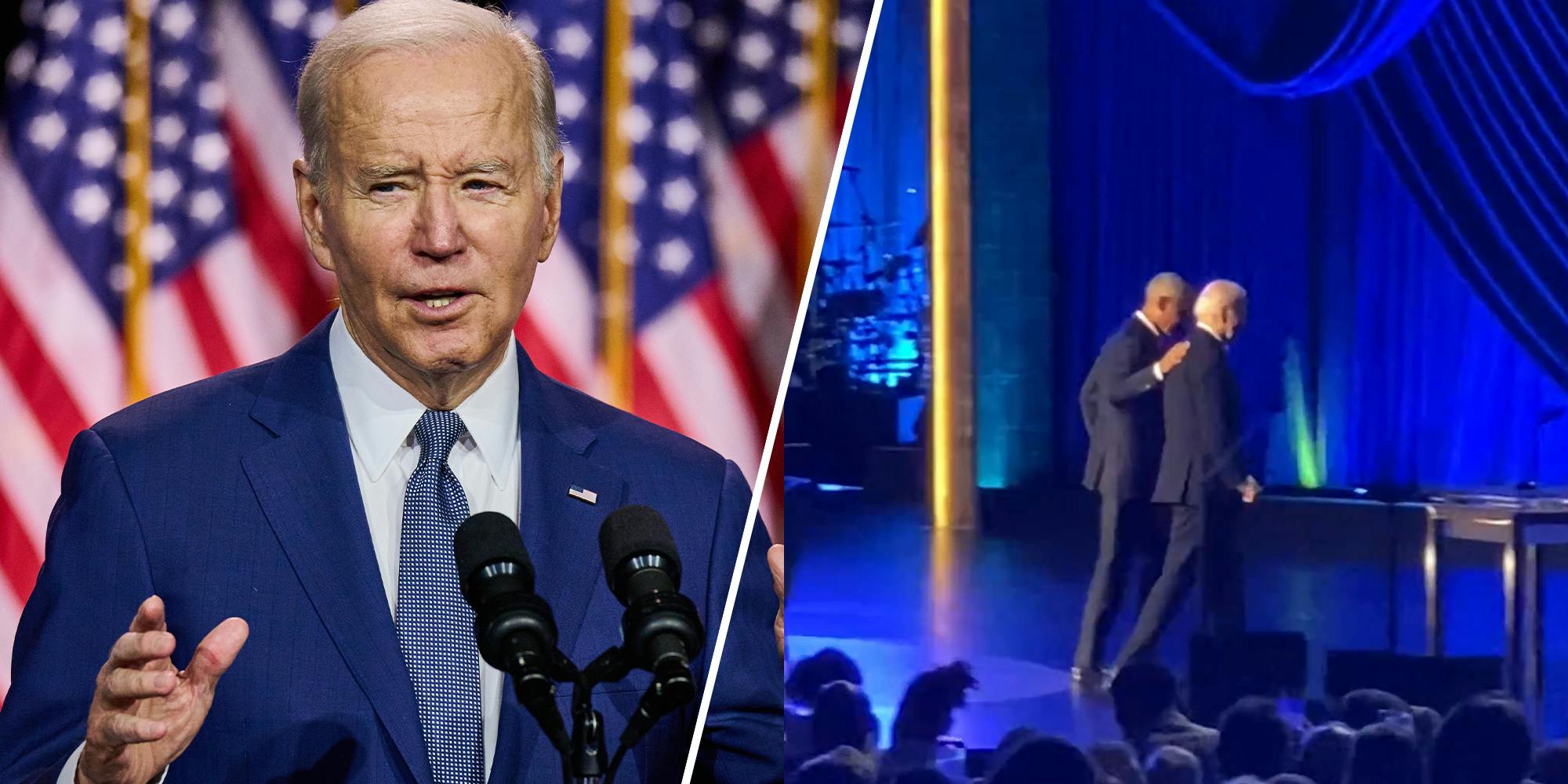 The internet is divided over a video of Biden and Obama at a fundraiser