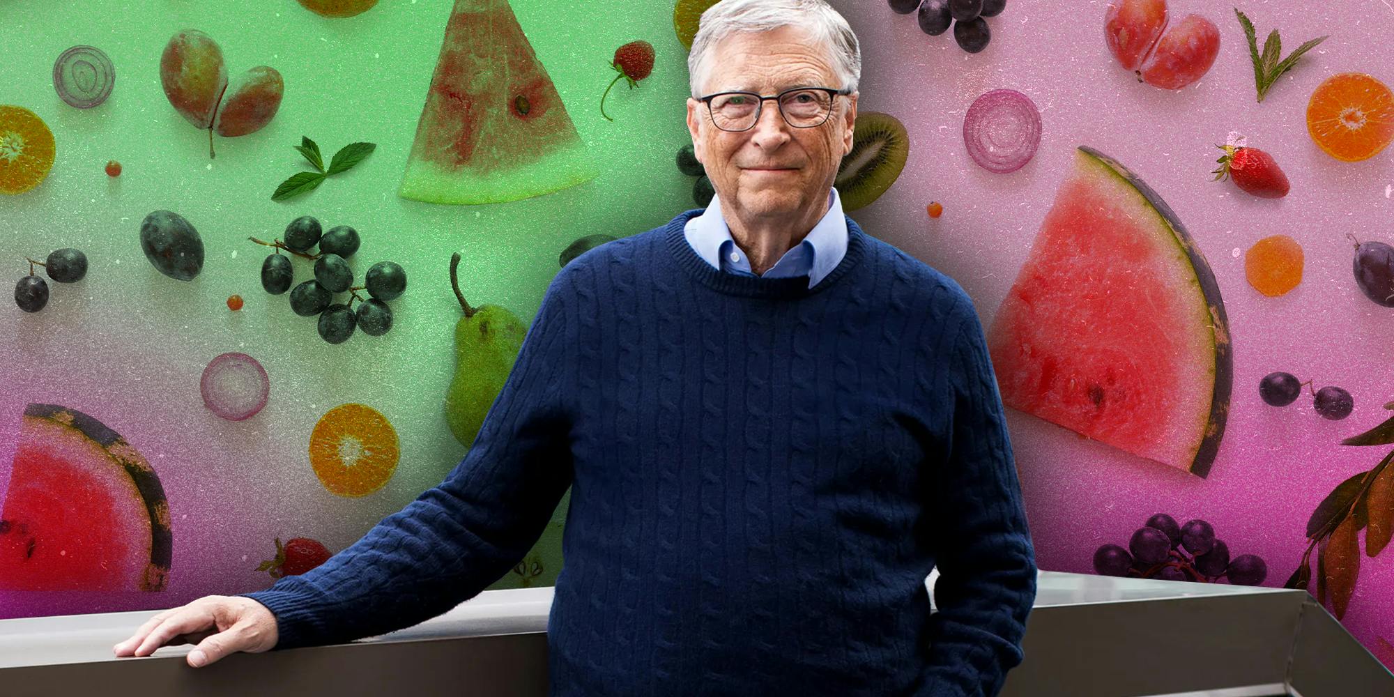 Conspiracy theorists think Bill Gates has made their fruit rubbery