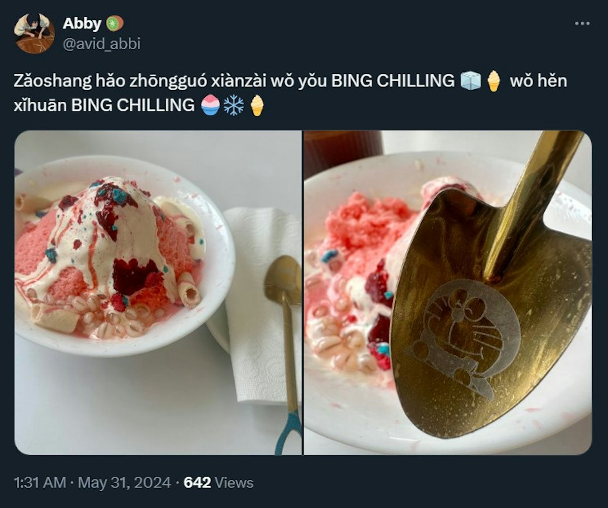 Bing Chilling, Or John Cena Speaking Chinese Eating Ice Cream