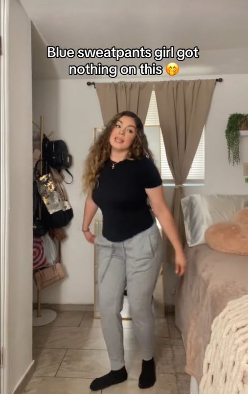 The Blue Sweatpants Girl Who Nailed The Tiktok Tyla Dance