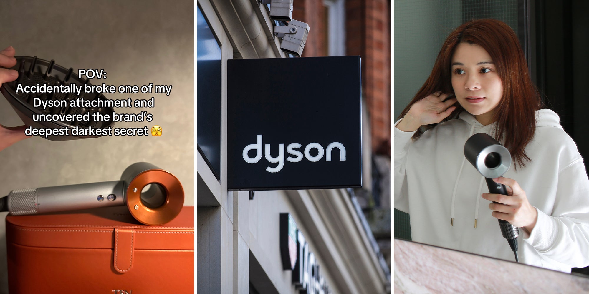 Woman finds something unexpected in Dyson hair tool after it breaks