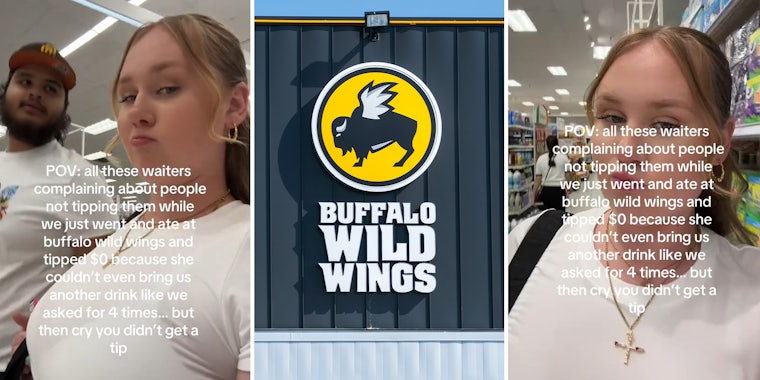 Buffalo Wild Wings server for not tipping server