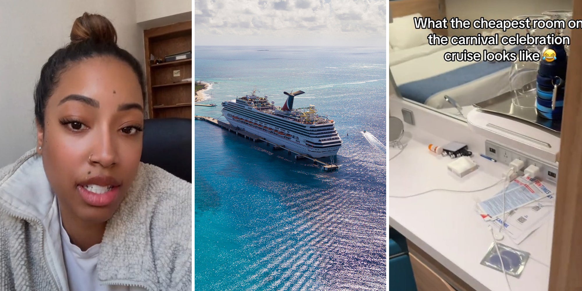 Guest shows what the cheapest room on a Carnival Cruise ship will get you