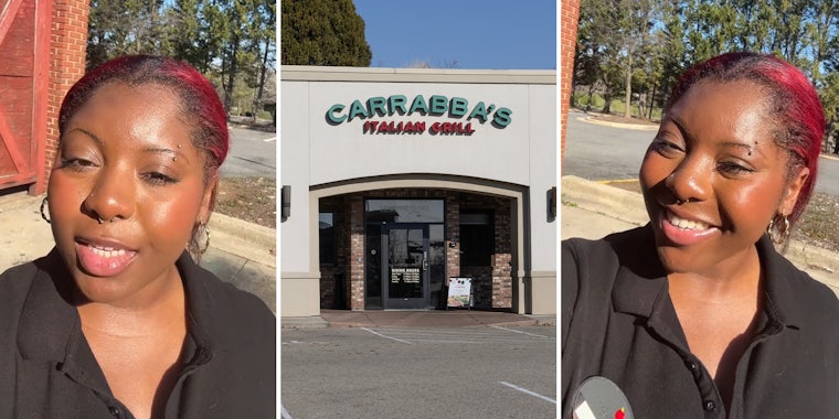 Carrabba’s worker says she was fired because she went outside to ‘get some air’