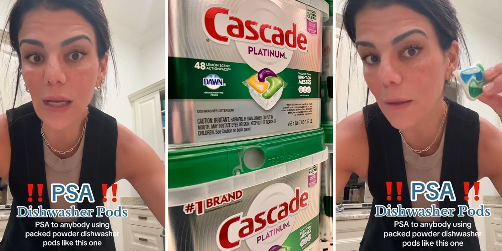 Woman issues warning on Cascade dishwasher pods after home kitchen incident