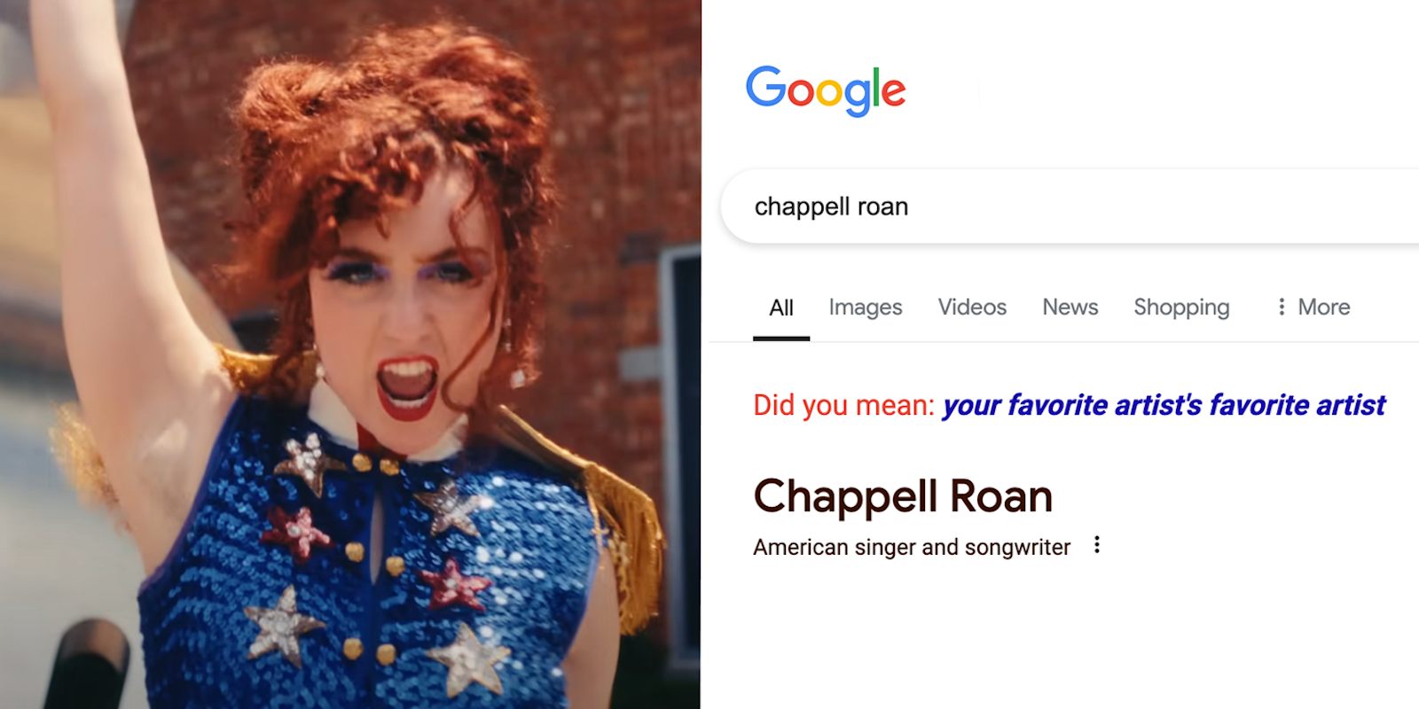 chappell roan google result