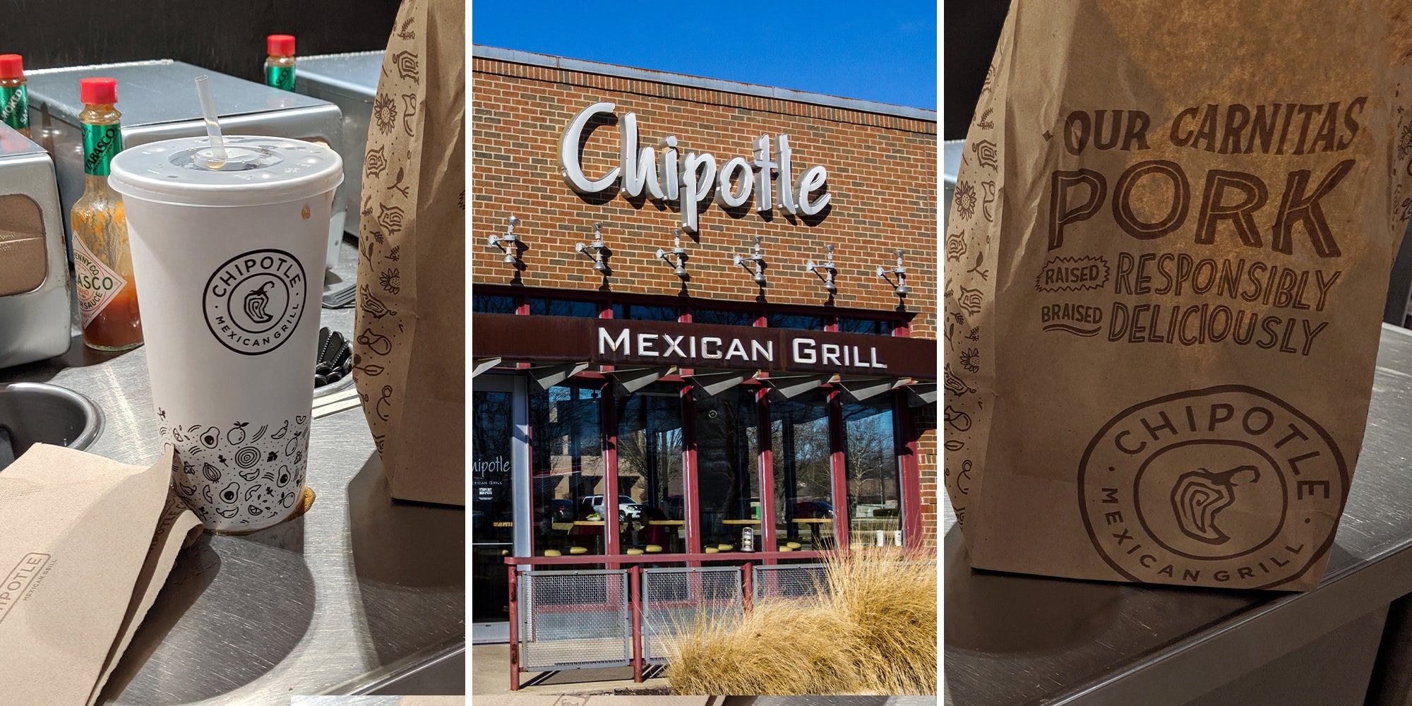 lemonade from Chipotle, then notices something unusual in the container